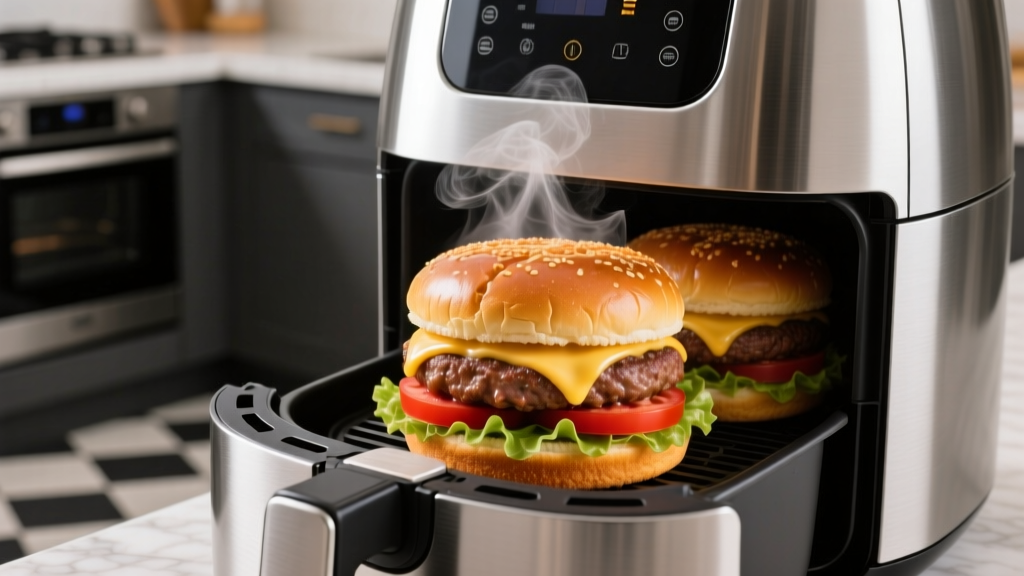 Frozen Hamburgers in Air Fryer: Crispy, Juicy & Safe