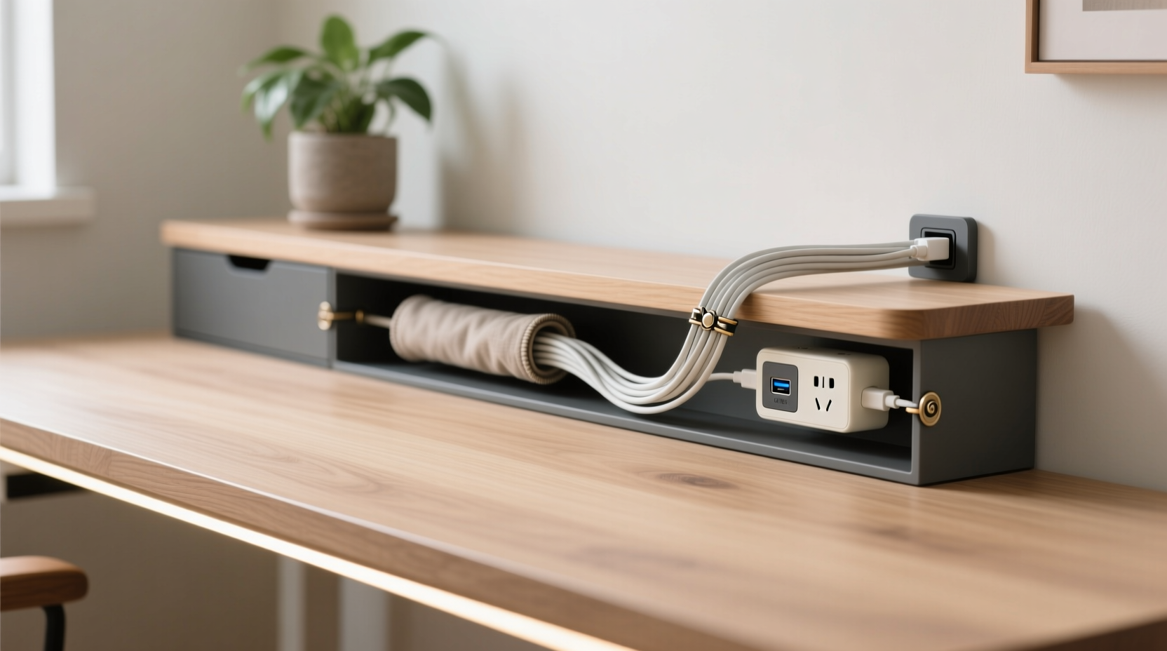 cord management hacks for desks that look tidy without zip ties everywhere