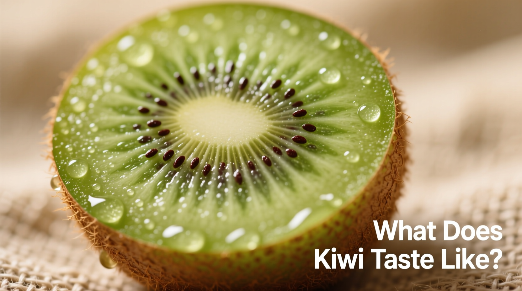 what does kiwi taste like