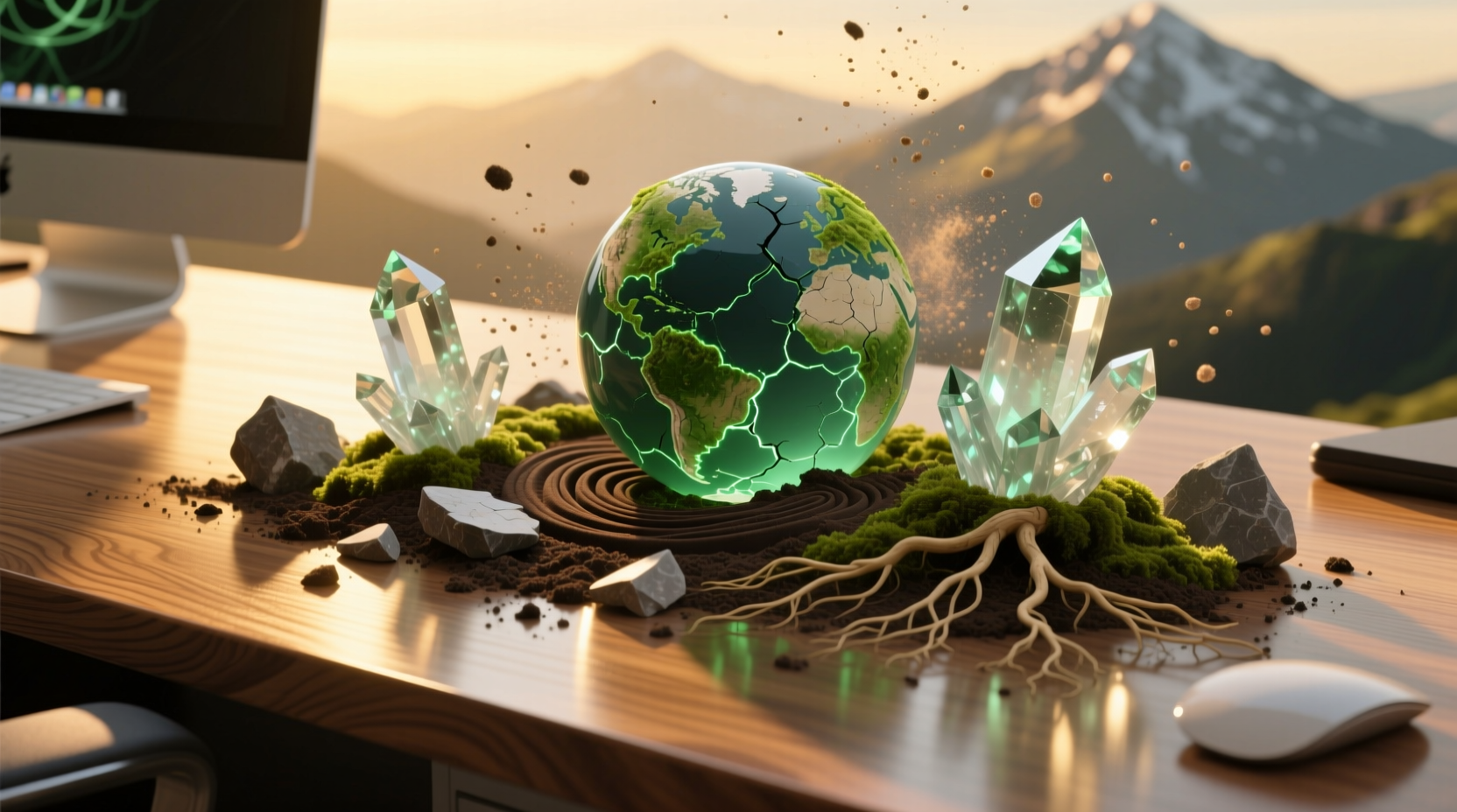 put the elements of the earth on your desktop with thes