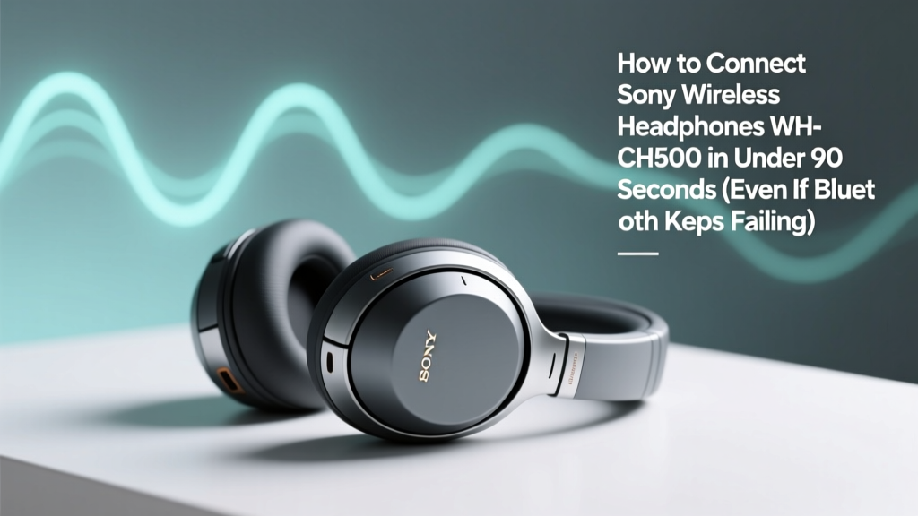 Sony WH-CH500 Pairing Fixes (2026)