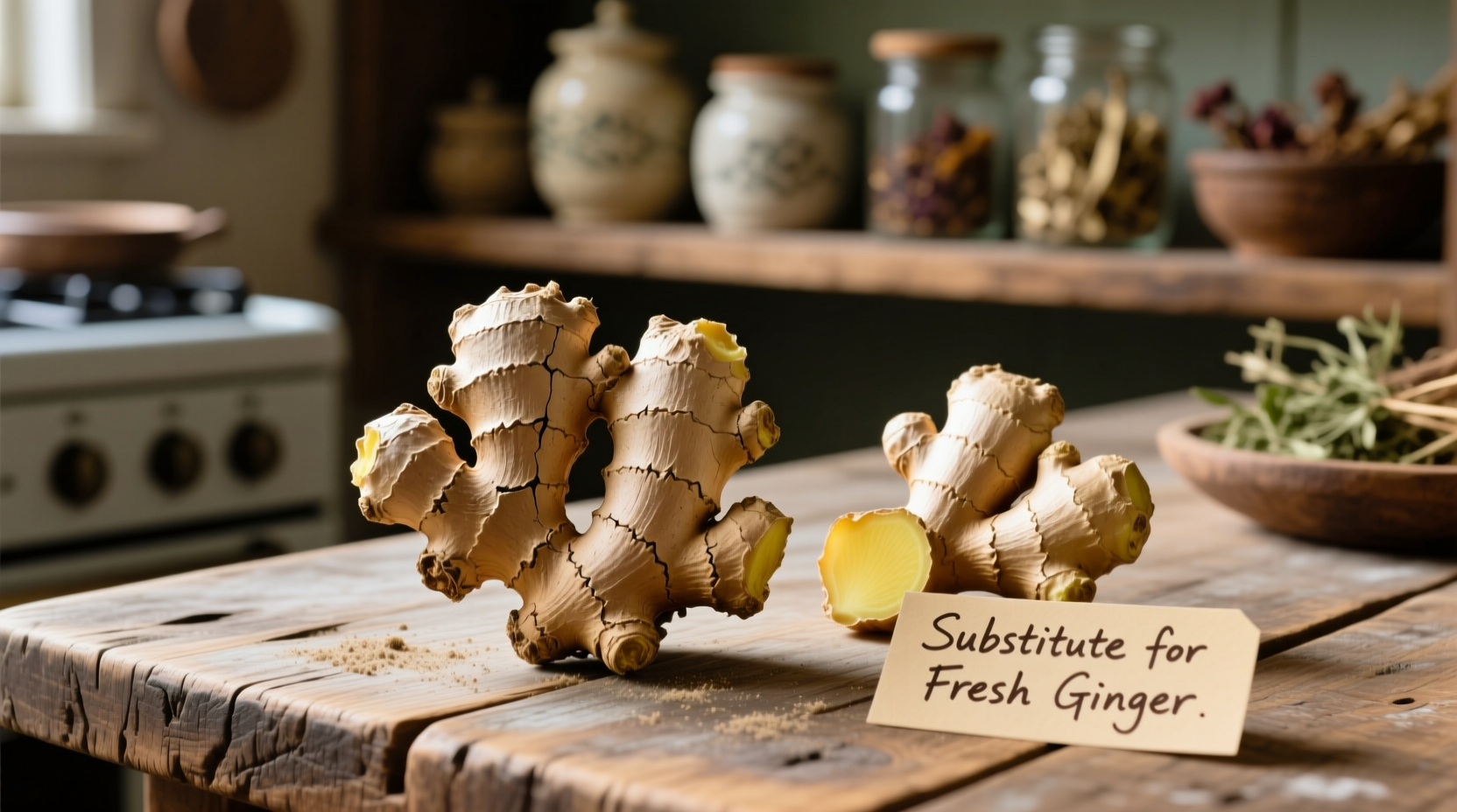 substitute dried ginger for fresh ginger