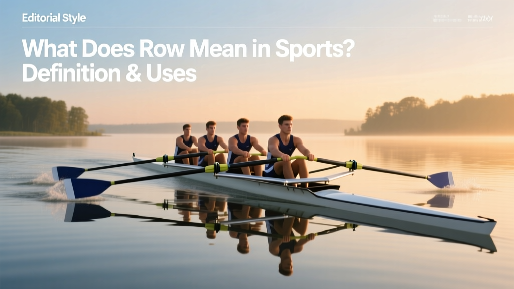 Define Rowing What Does Row Mean in Sports? Definition & Uses