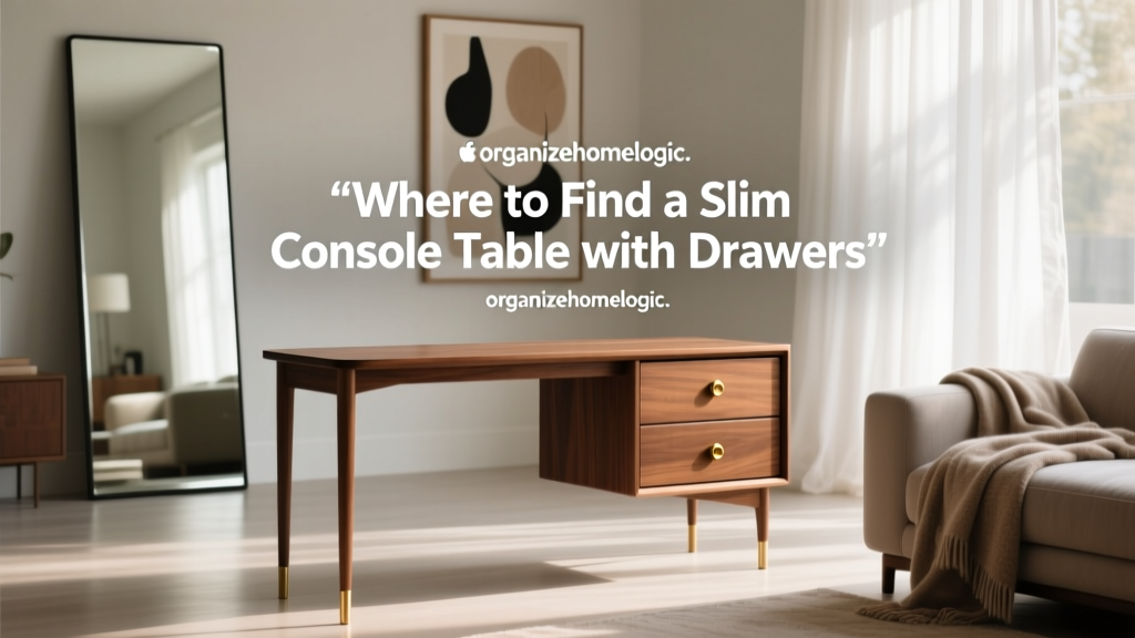 Where to Find a Slim Console Table with Drawers