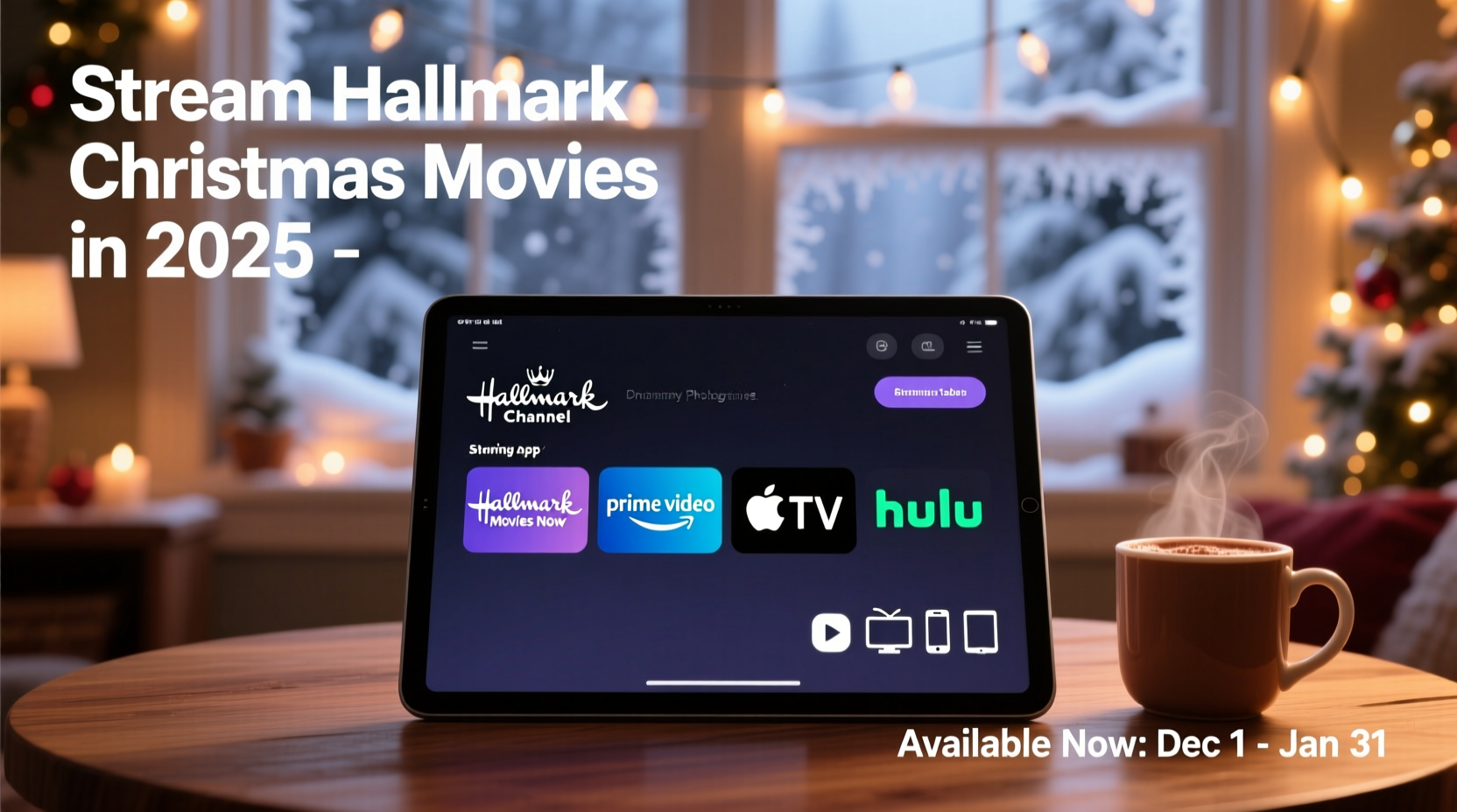 how to stream hallmark christmas movies