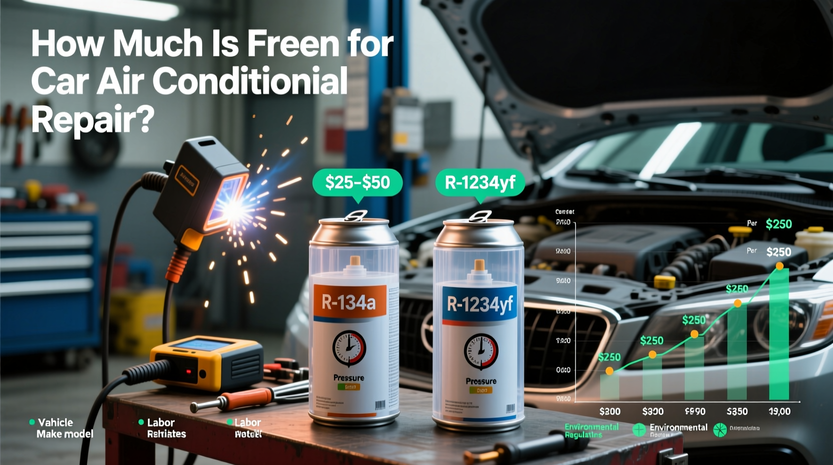 how much is freon for car