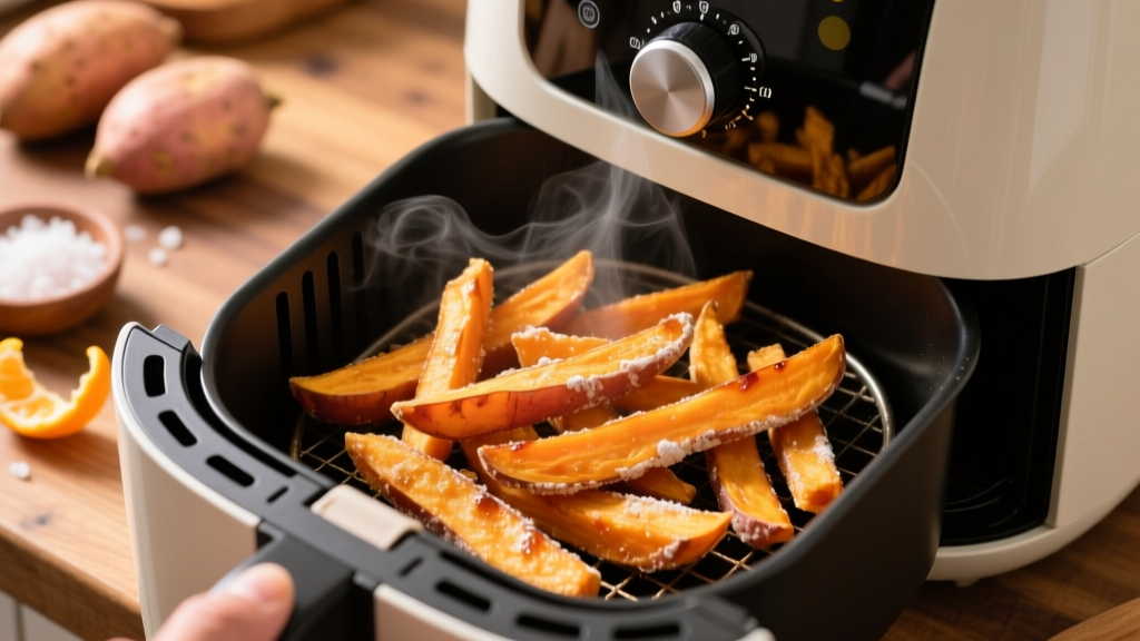 Crispy Deep Fried Sweet Potato Fries (Air Fryer)