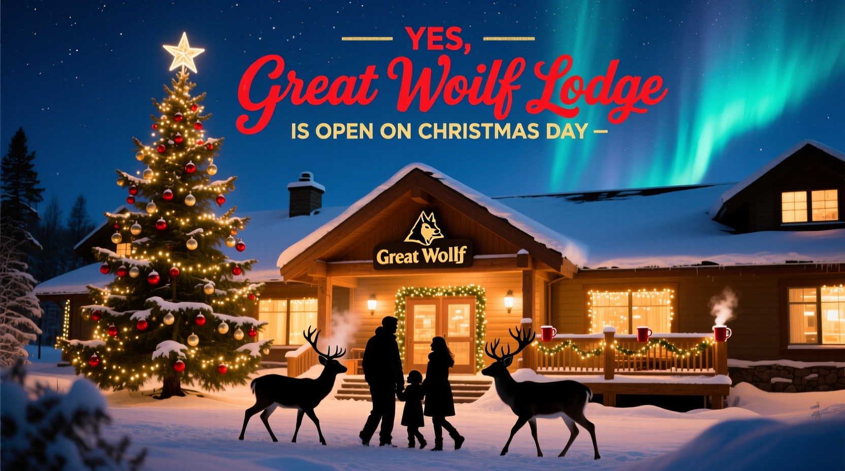 is great wolf lodge open on christmas day