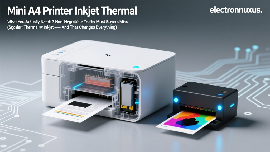 Mini A4 Printer Inkjet Thermal What You Actually Need: 7 Non-Negotiable Truths Most Buyers Miss (Spoiler: Thermal ≠ Inkjet — And That Changes Everything)