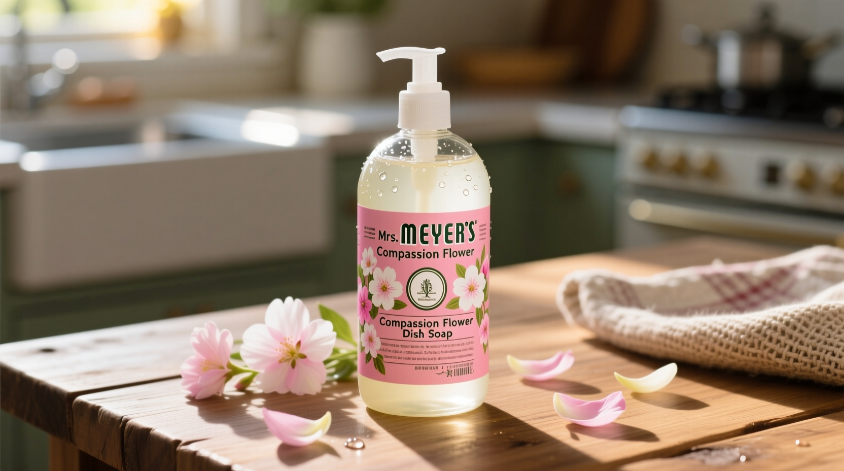 mrs meyers compassion flower dish soap
