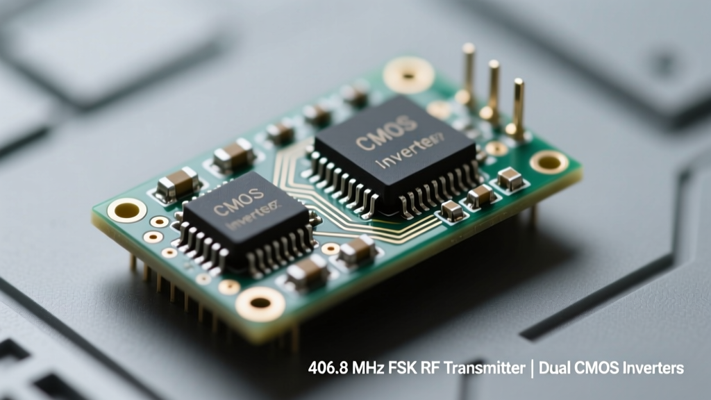 Engineering a 40.680 MHz FSK RF Transmitter Using Two CMOS Inverters: Design Principles, Performance Limits, and Practical Implementation