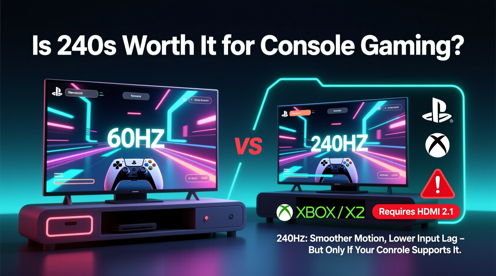 is it worth upgrading to a gaming monitor with 240hz for console play