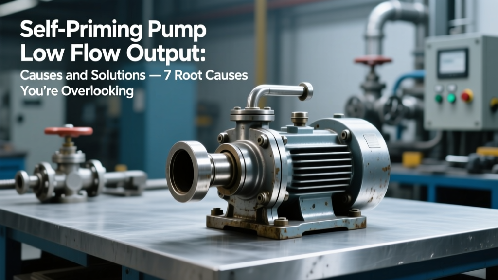 Self-Priming Pump Low Flow: Causes & Fixes
