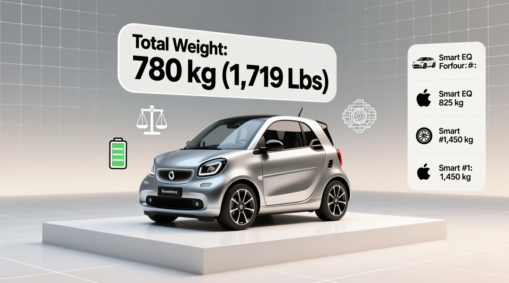 how much does the smart car weigh