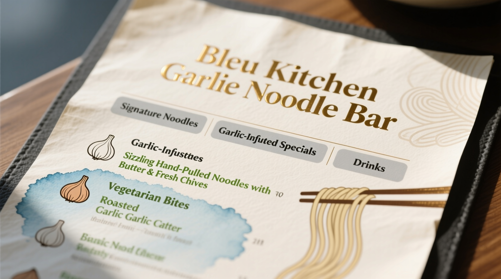 Bleu Kitchen Garlic Noodle Bar Menu Guide & Must-Try Dishes