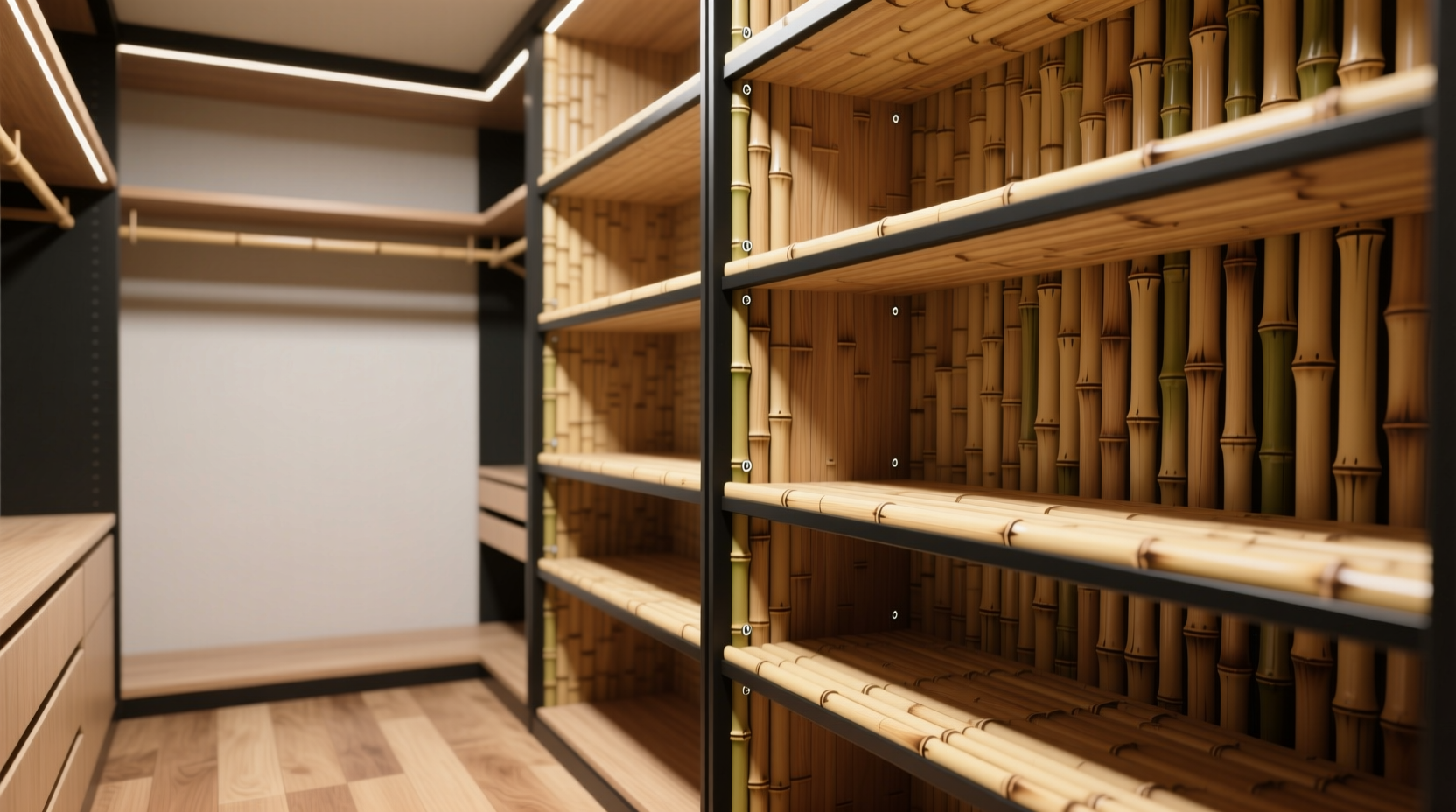 bamboo vs melamine best closet shelves for humid climates