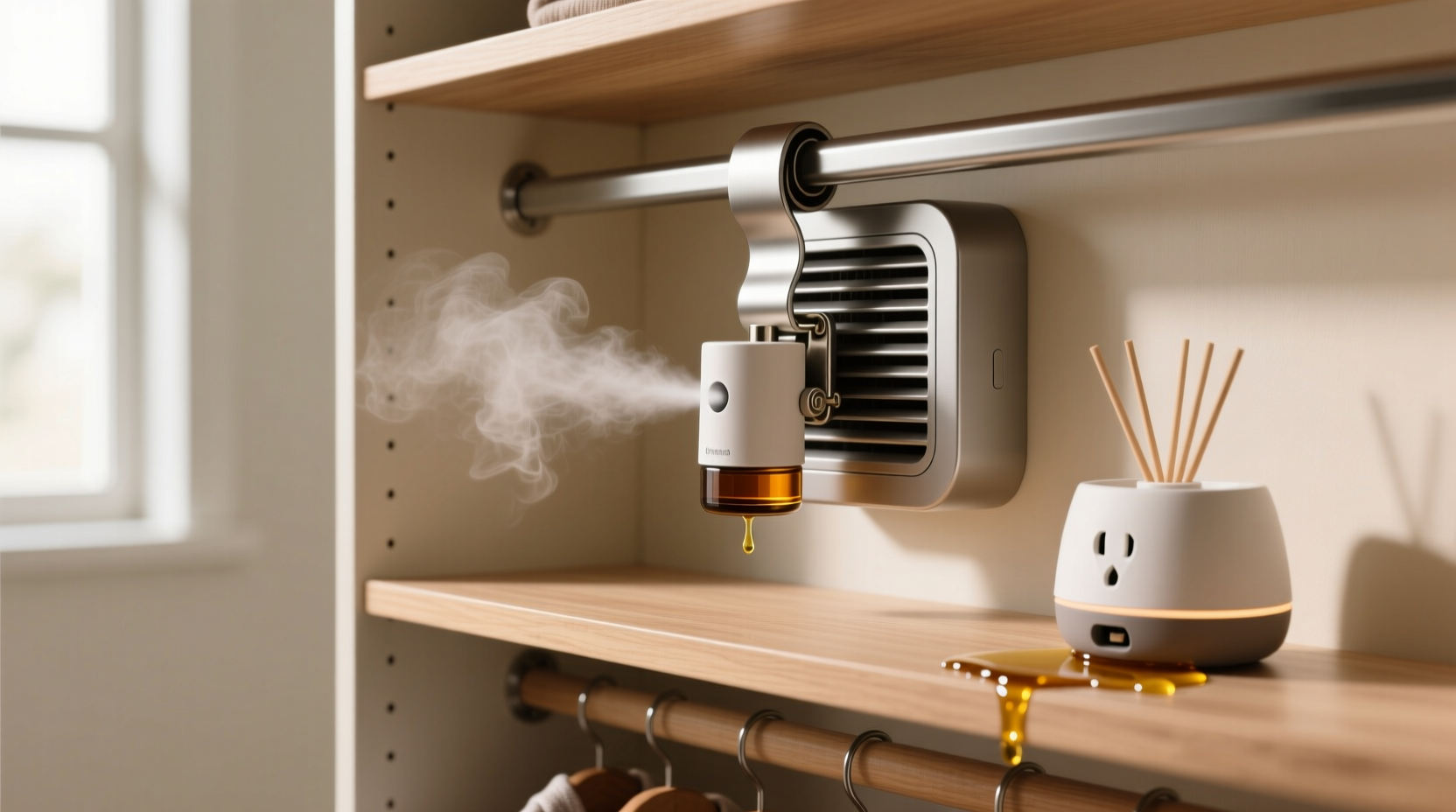 closet organization tips aromatherapy vent clip safety
