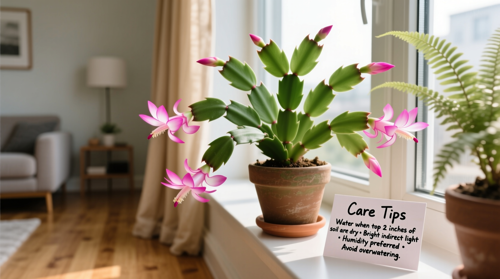 Christmas Cactus Care: 5 Tips for Blooms | TheHomeSprouts