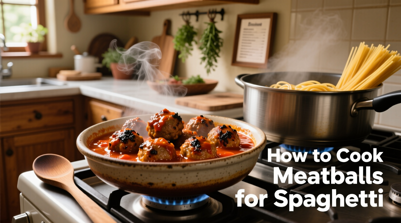 how to cook meatballs for spaghetti