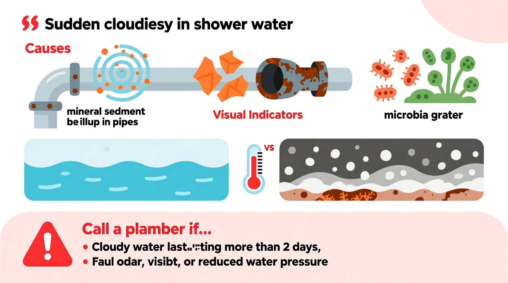 why is my shower water suddenly cloudy causes and when to call a plumber