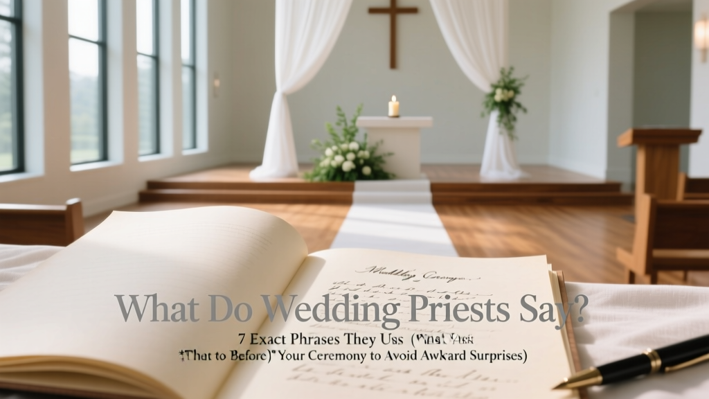 Wedding Priest Phrases: 7 Lines + Pre-Ceremony Qs