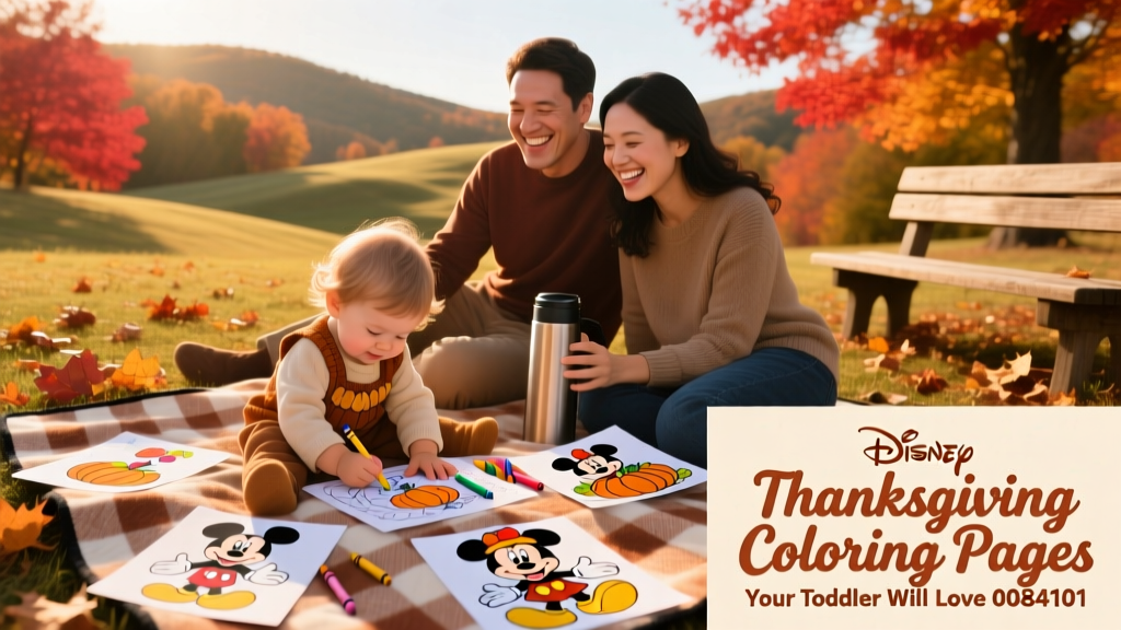 Disney Thanksgiving Coloring Pages Your Toddler Will Love: Calm, Creative, and Connection-Focused Activities for Ages 2–4