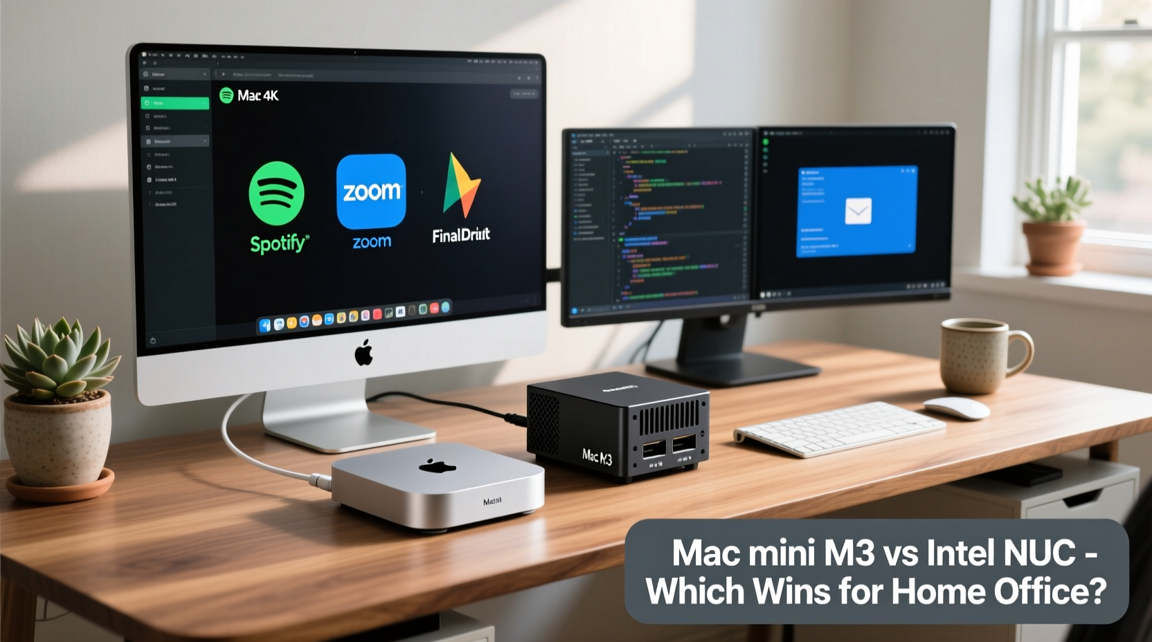 mac mini m3 vs intel nuc which compact desktop is better for home office tasks