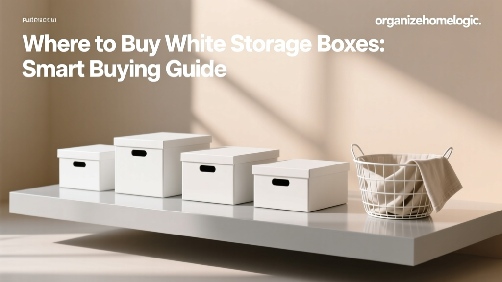 Where to Buy White Storage Boxes: Smart Buying Guide