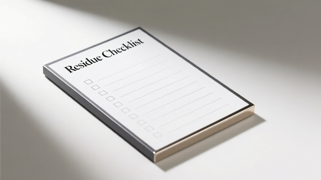 The Residue Checklist: A Precision Protocol for Verifying Stain Removal Efficacy