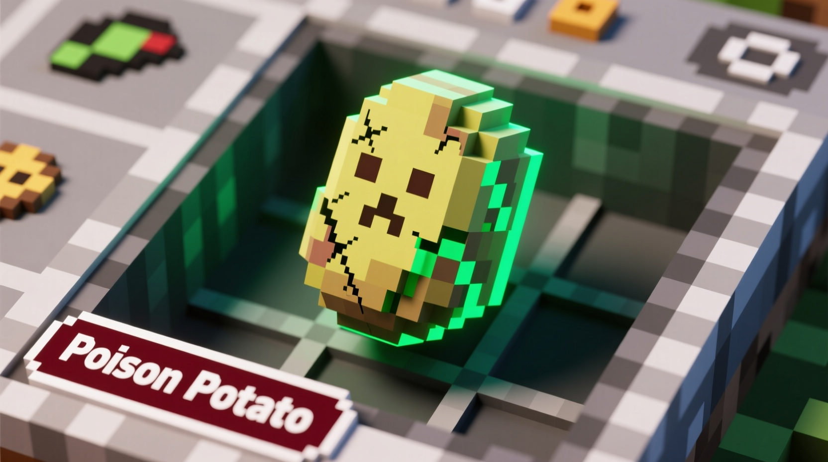 Minecraft poison potato item in inventory