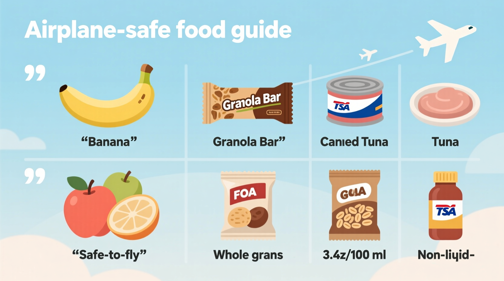what food can you bring on a plane