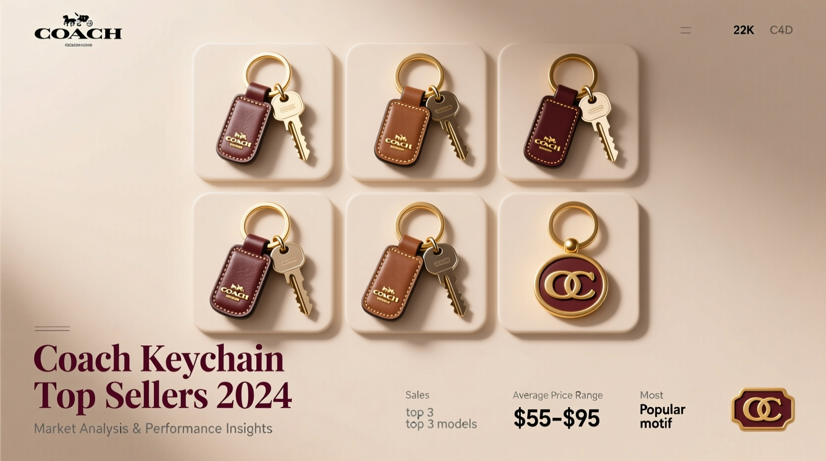 coach keychain top sellers