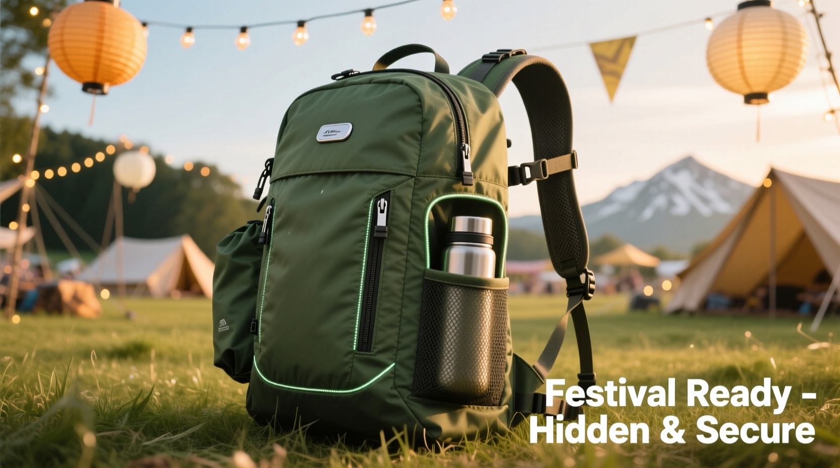best backpack with hidden flask compartment for festival season