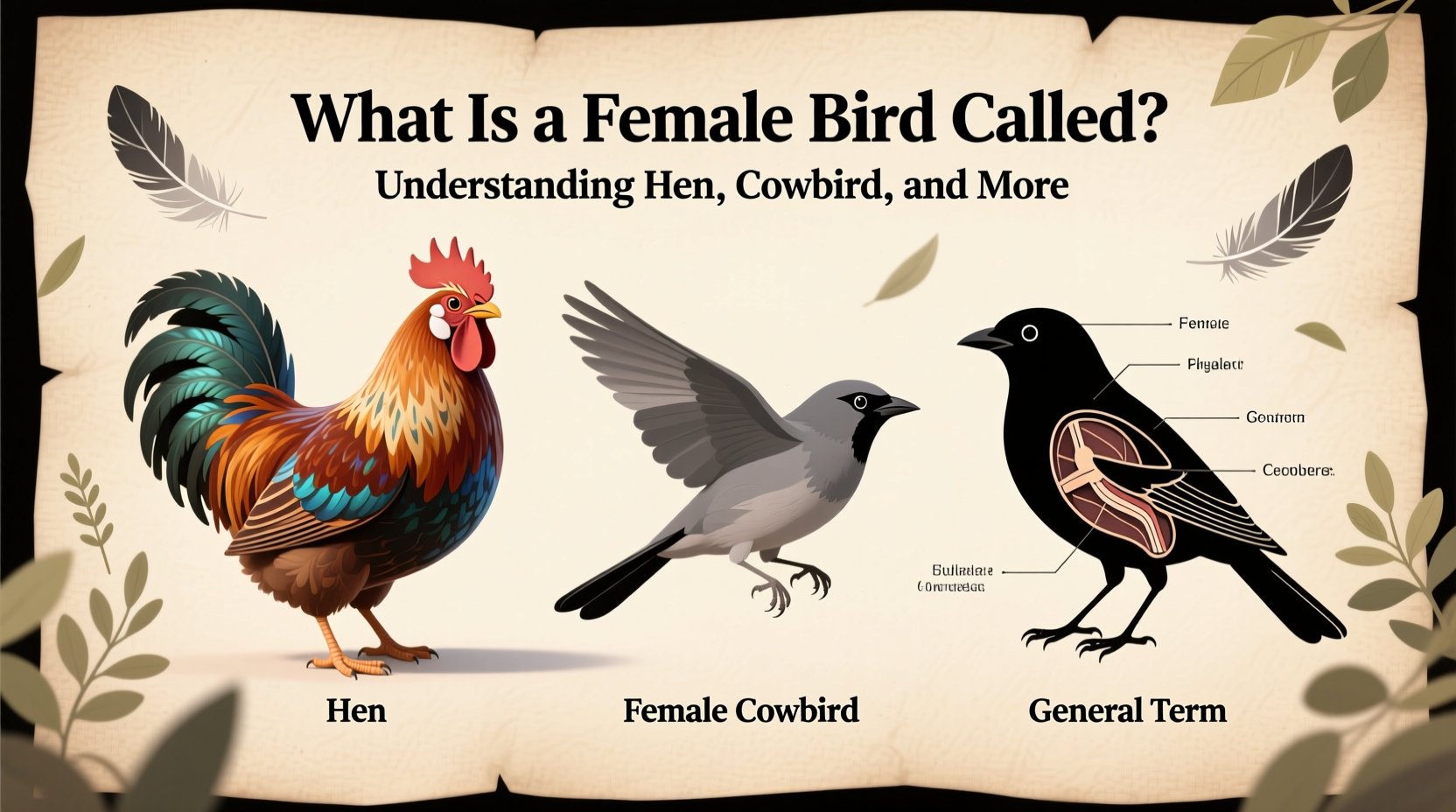 what is a female bird called