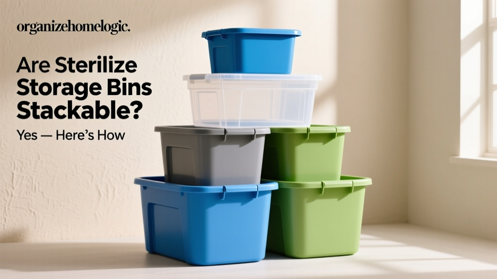 Are Sterilite Storage Bins Stackable? Yes — Here’s How