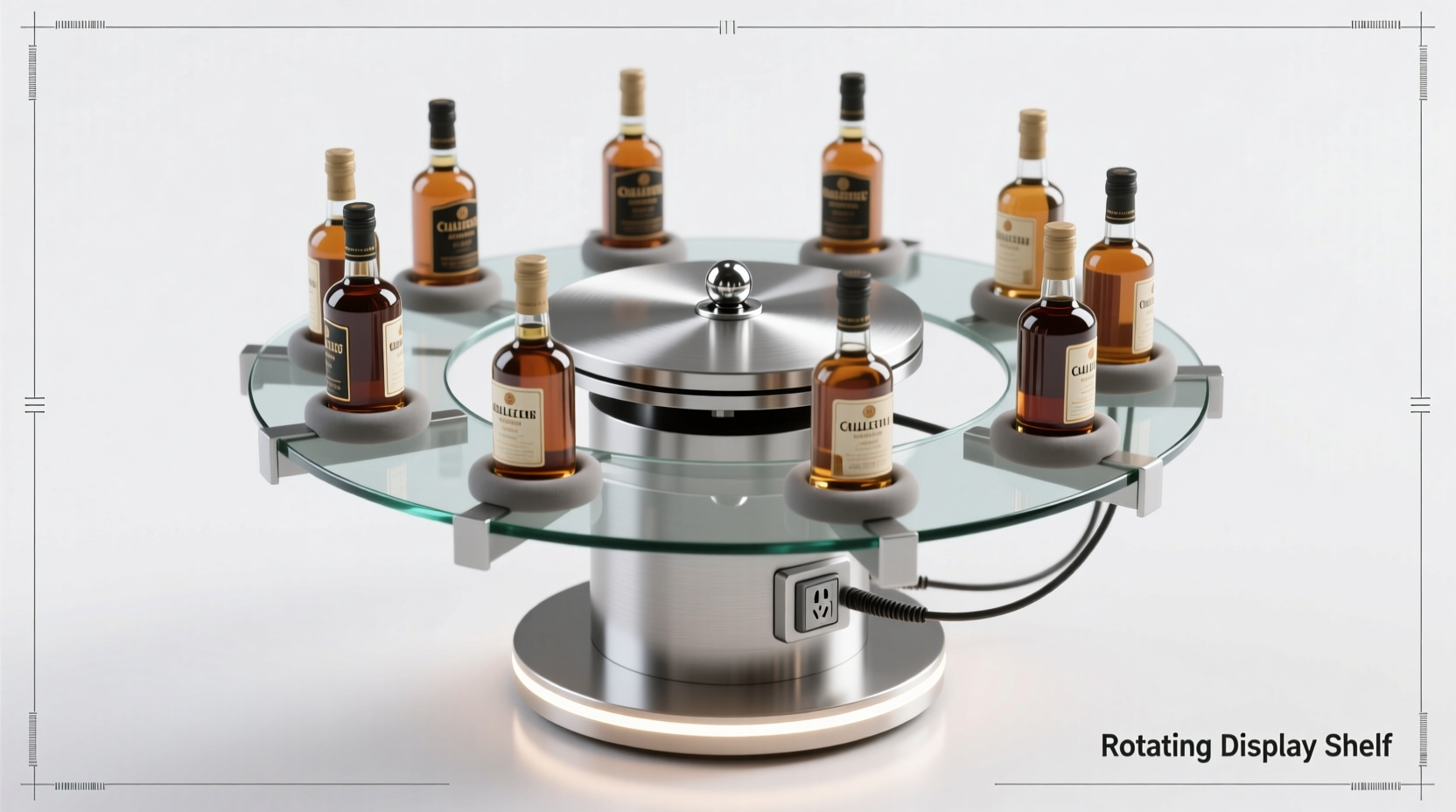 How To Build A Rotating Display Shelf For Collectible Liquor