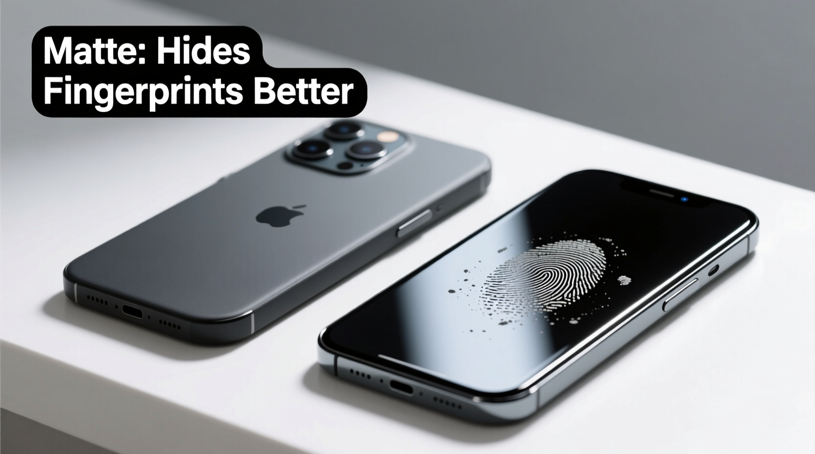 matte vs glossy phone screen protector which one hides fingerprints better