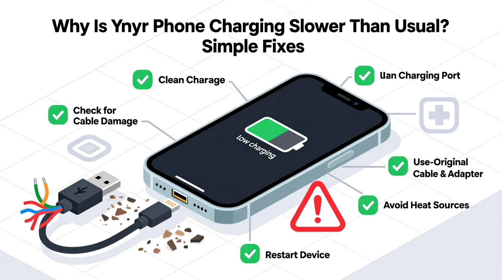 why is my phone charging slower than usual simple cable and port fixes