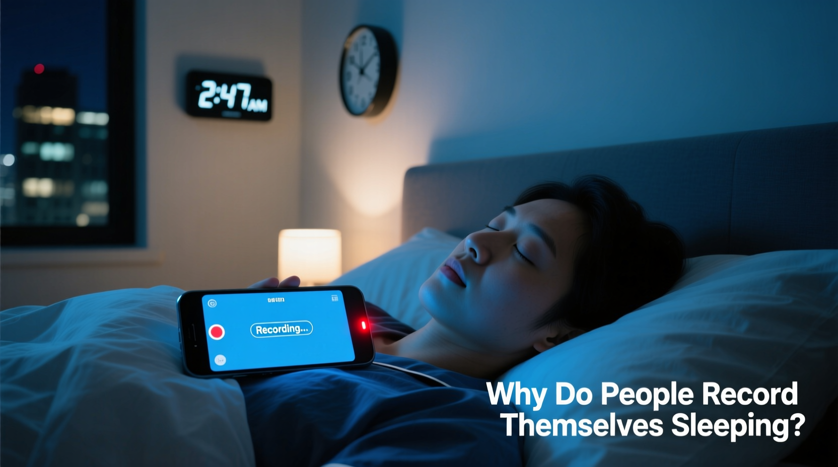 why do people record themselves sleeping and is it normal