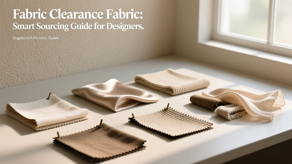 Fabric Clearance Fabric: Smart Sourcing Guide for Designers