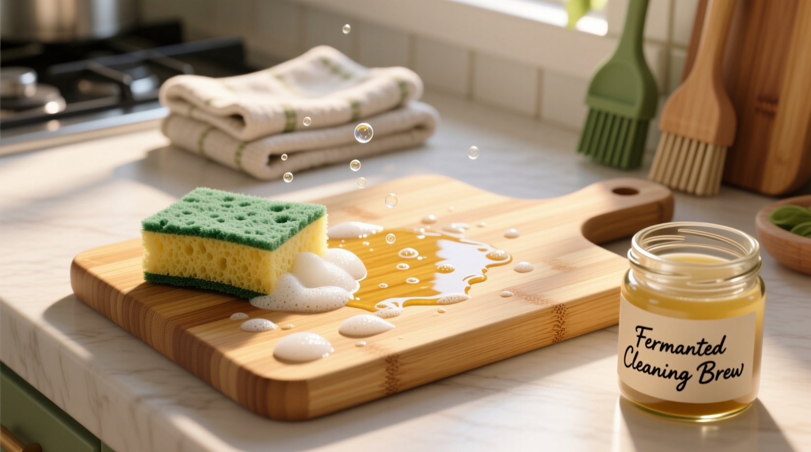 fermented pineapple peel for soap scum