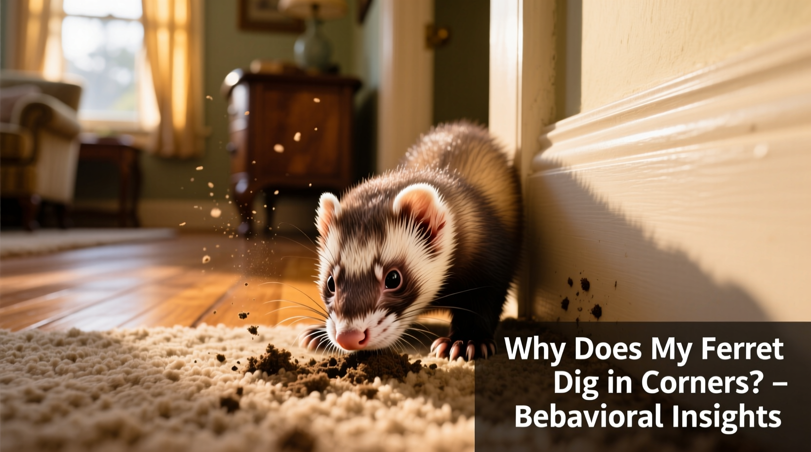 why does my ferret dig in corners and what it means behaviorally