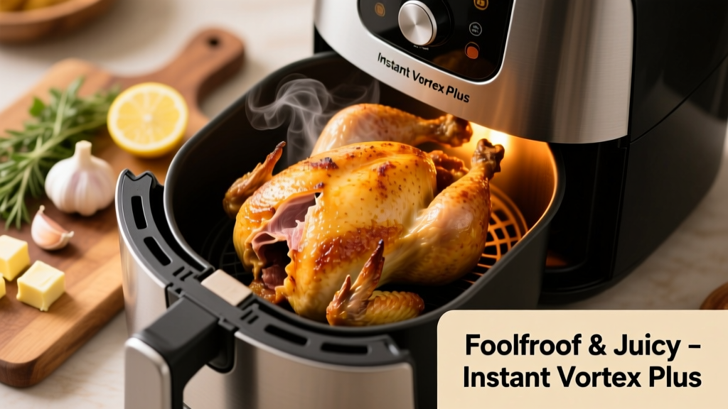 Whole Chicken in Instant Vortex Plus: Crispy & Juicy