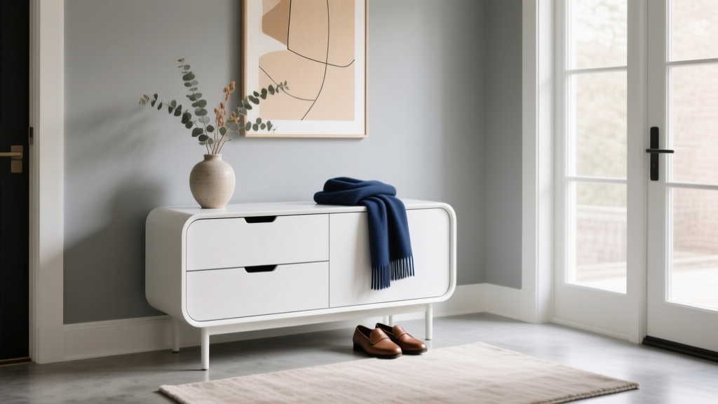 White Entryway Table with Drawers: Buy & Style Tips