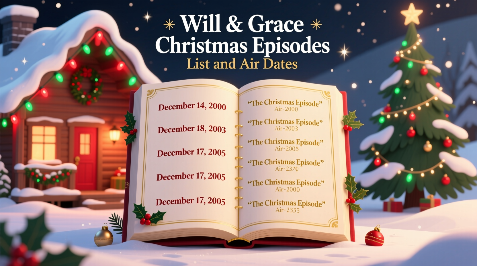 will and grace christmas episodes