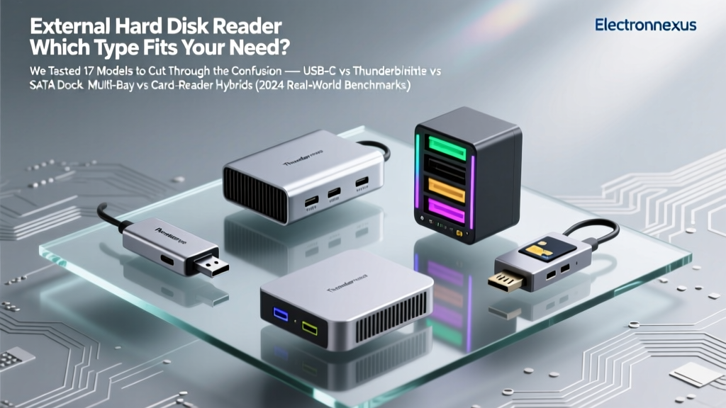 External Hard Disk Reader Which Type Fits Your Need? We Tested 17 Models to Cut Through the Confusion — USB-C vs Thunderbolt vs SATA Dock vs Multi-Bay vs Card-Reader Hybrids (2024 Real-World Benchmarks)