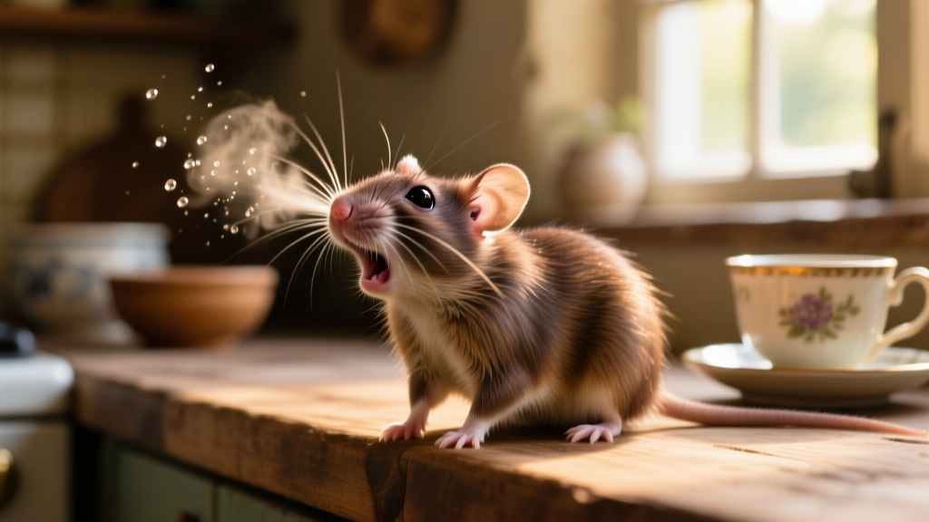 Rat Sneezes A Lot And Squeaks