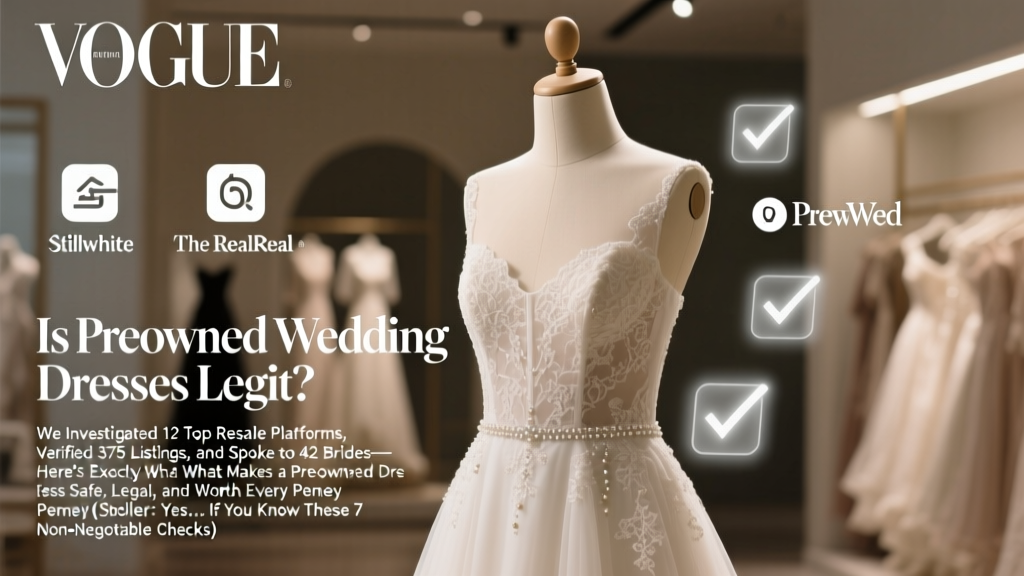 Preowned Wedding Dresses: Safe, Legal & Worth It (2026)