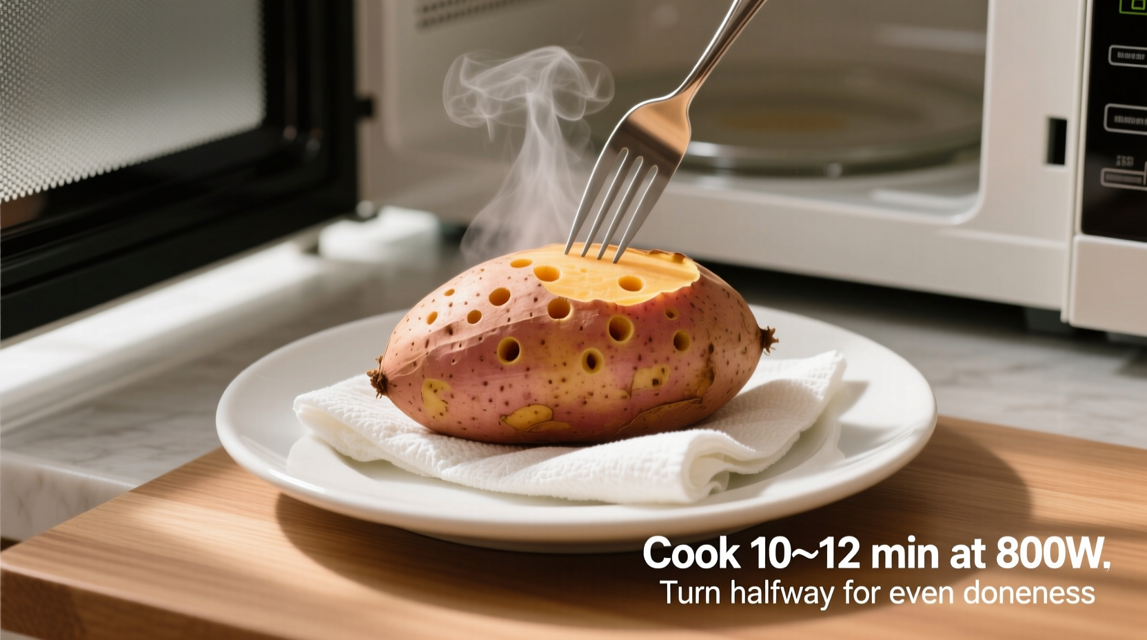 Microwave Sweet Potato: Perfect in 5-8 Minutes (Step-by-Step)