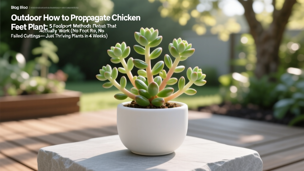 Outdoor Chicken Feet Plant Propagation Guide